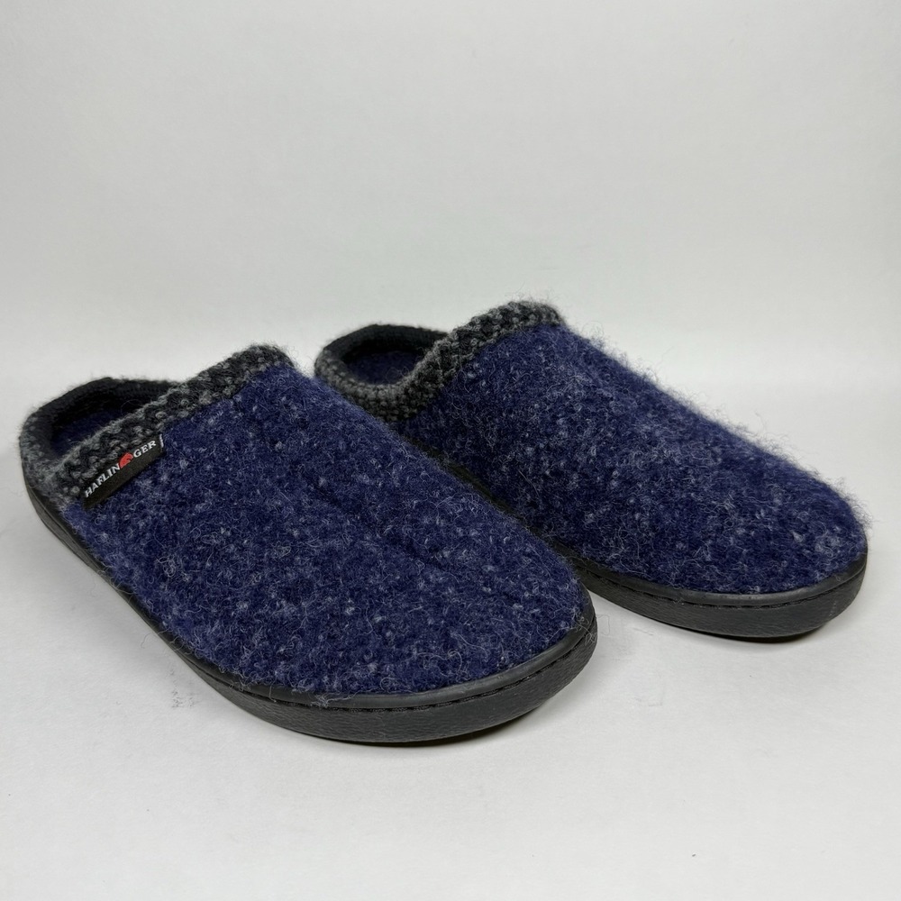 Haflinger Women's Cozy Navy Slippers